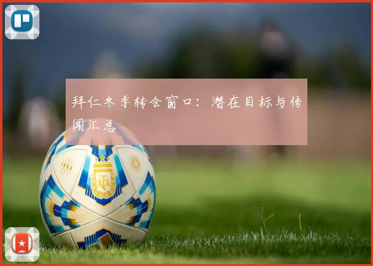 拜仁冬季转会窗口：潜在目标与传闻汇总